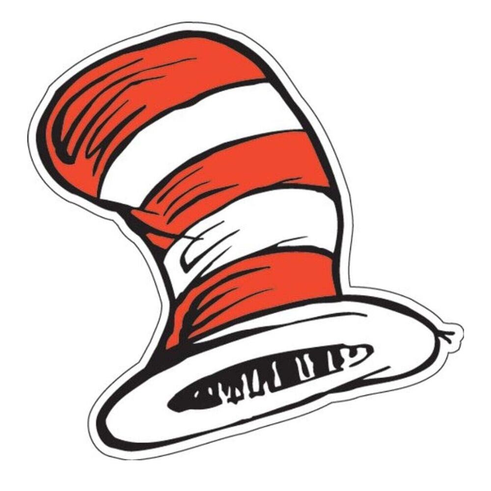 Dr. Seuss The Cat's Hat Paper Cut-Outs 6” Tall by Eureka New Open Pack‎ of 34